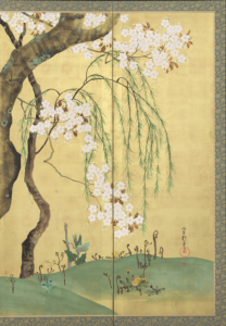 Sakai-Hoitsu-detail-cherry-maple-trees