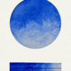 Handmade watercolour Ultramarine Blue - A warm deep blue with granulation and useful for mixing to make shadowy mauve and grey tones. Hand mulled in Devon by Art Scribe